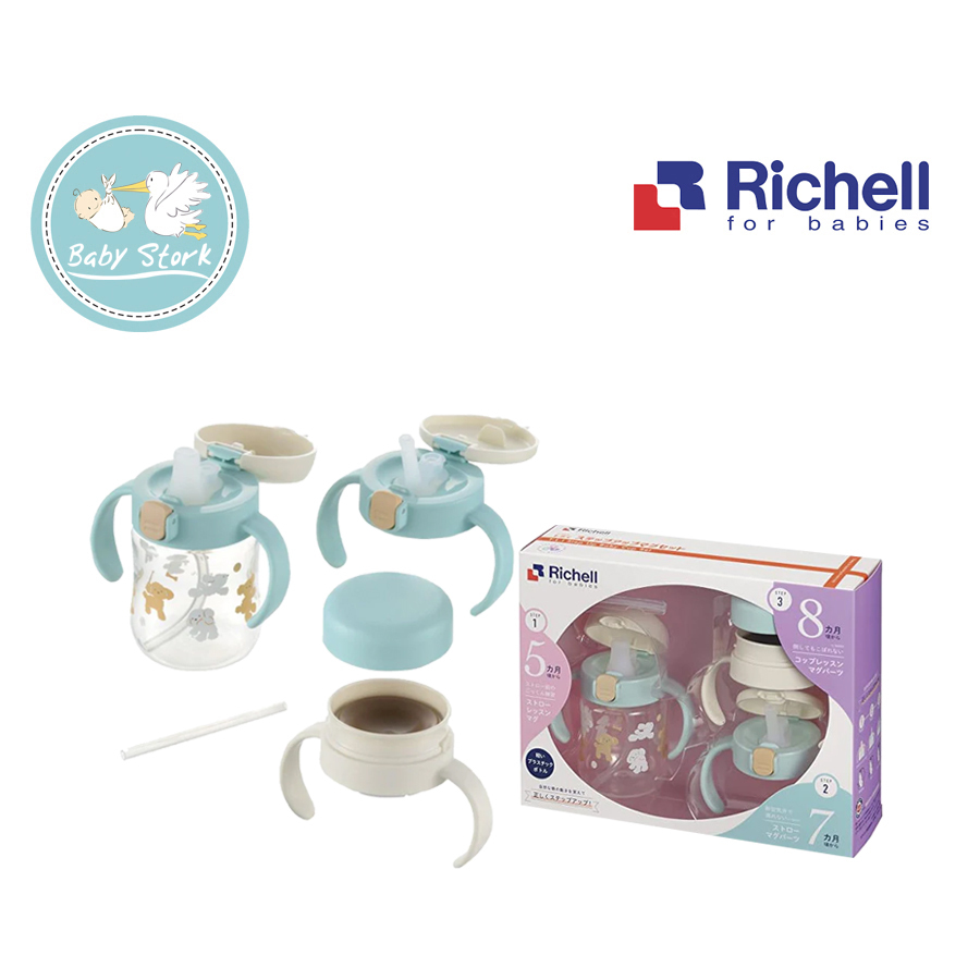 640)_6 richell tli step up baby cup set 200ml