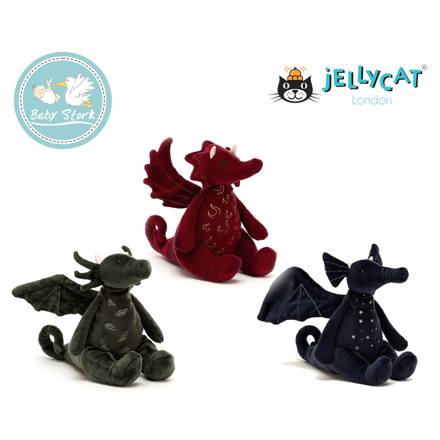 Jellycat Moonlight Dragon / Forest Dragon / Ruby Dragon – Baby