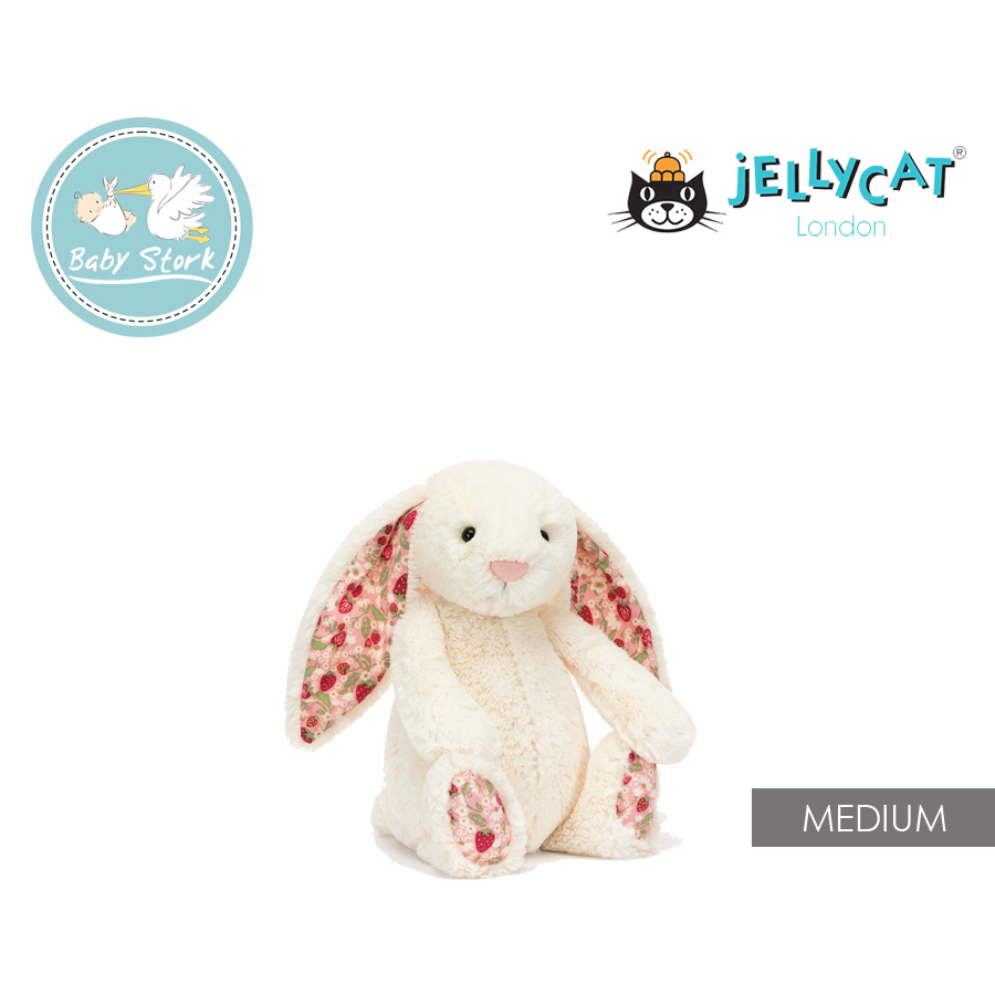 ジェリーキャット  Blossom Cream Bunny Jellycat Blossom Cream Bunny Berry Original - Pumpkin and Bean