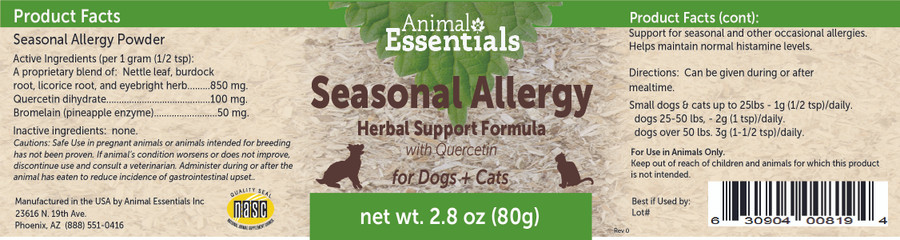 Animal Essentials - Seasonal Allergy 05
