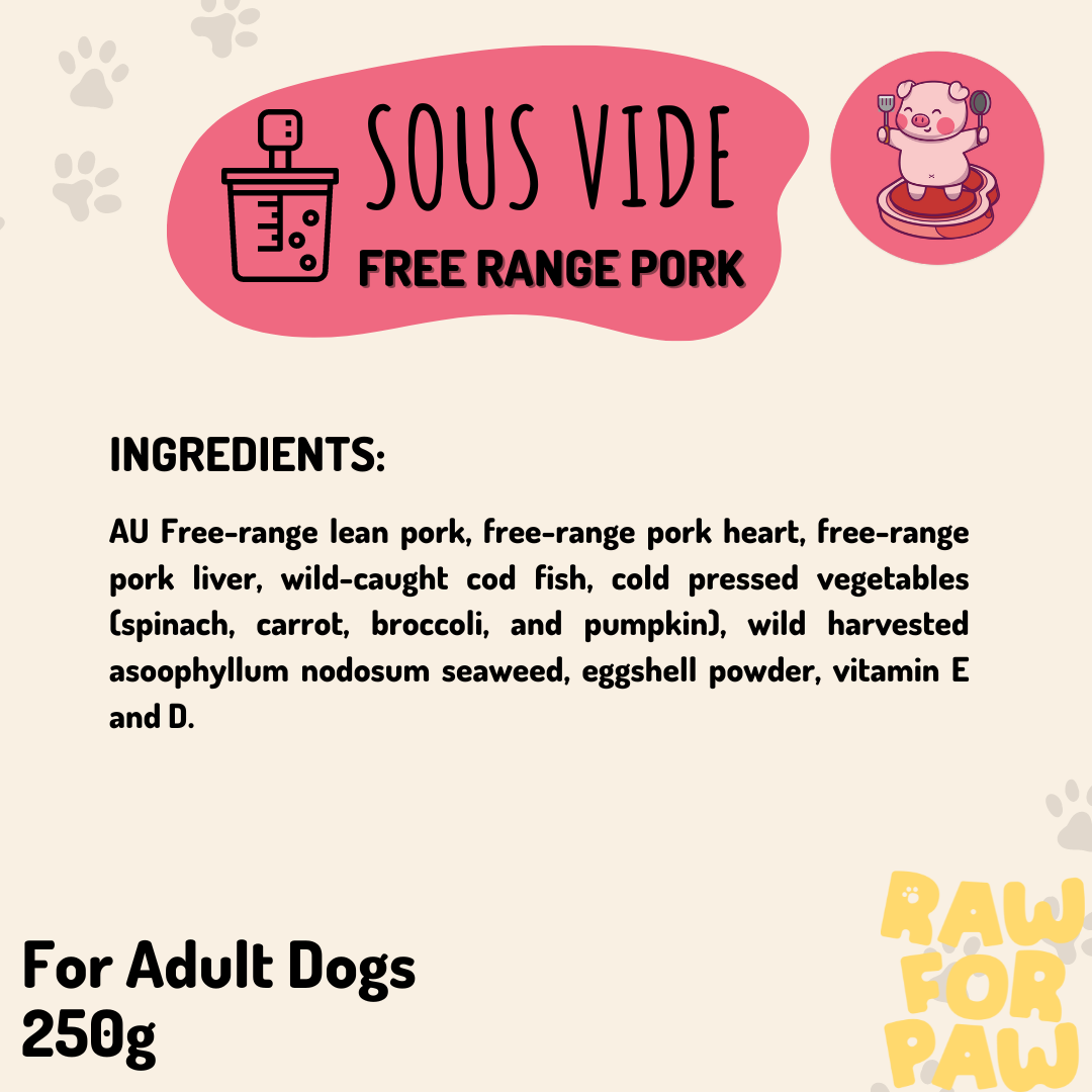 Raw for Paw - Sous Vide Pork 01