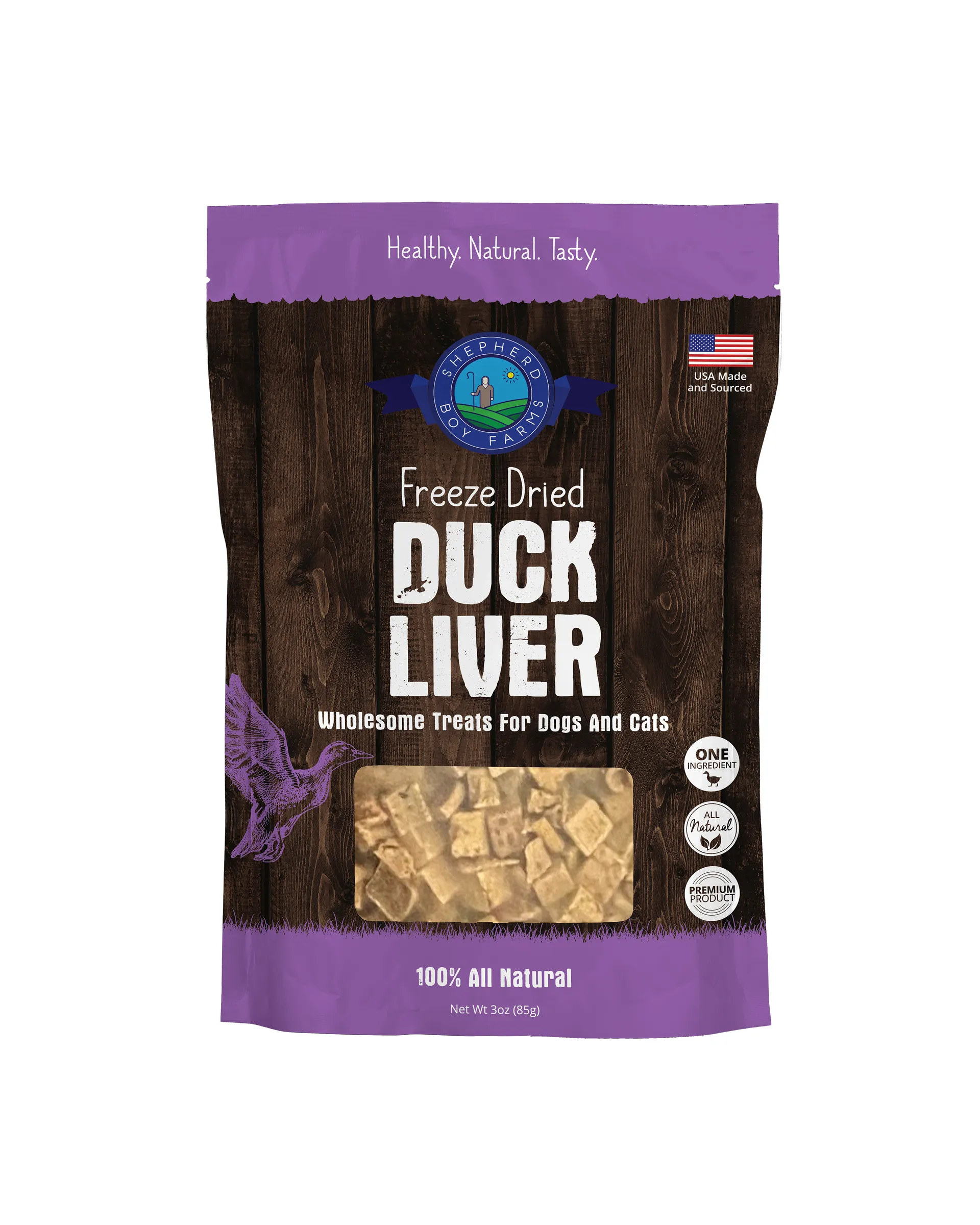Duck Liver front_treat bag mockup_3oz