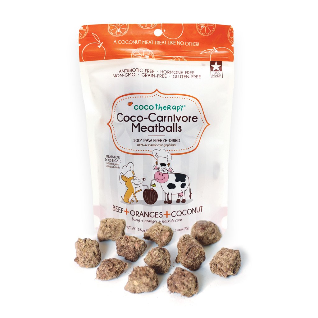 CocoTherapy Coco-Carnivore Meatballs Treats Beef + Orange + Coconut 01.jpg