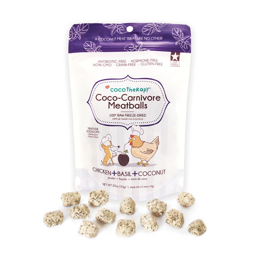 CocoTherapy Coco-Carnivore Meatballs Treats Chicken + Basil + Coconut 01.jpg