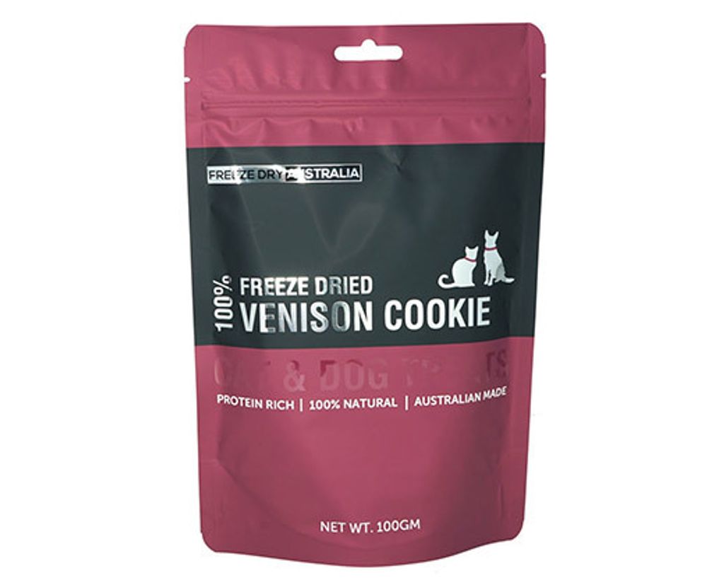 Venison Cookie 100G - Front