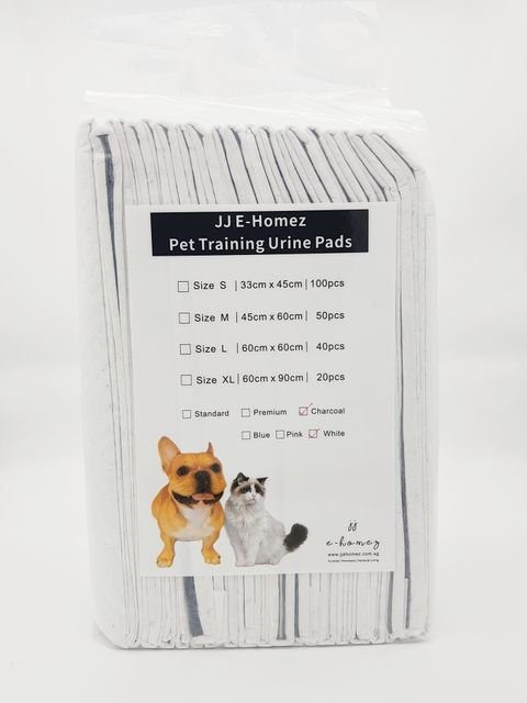 JJEHomez Pet Training Urine Pads Charcoal Standard 01.jpg