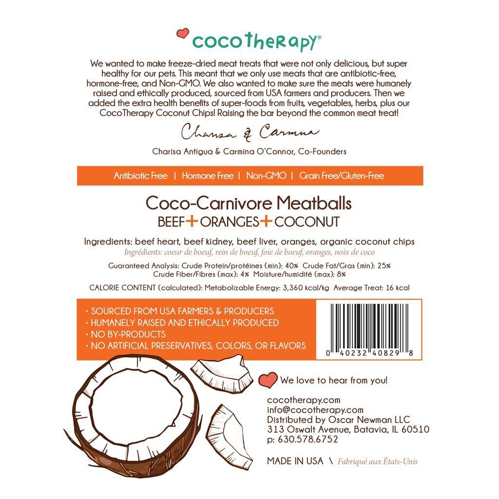 CocoTherapy Coco-Carnivore Meatballs Treats Beef + Orange + Coconut 04.jpg