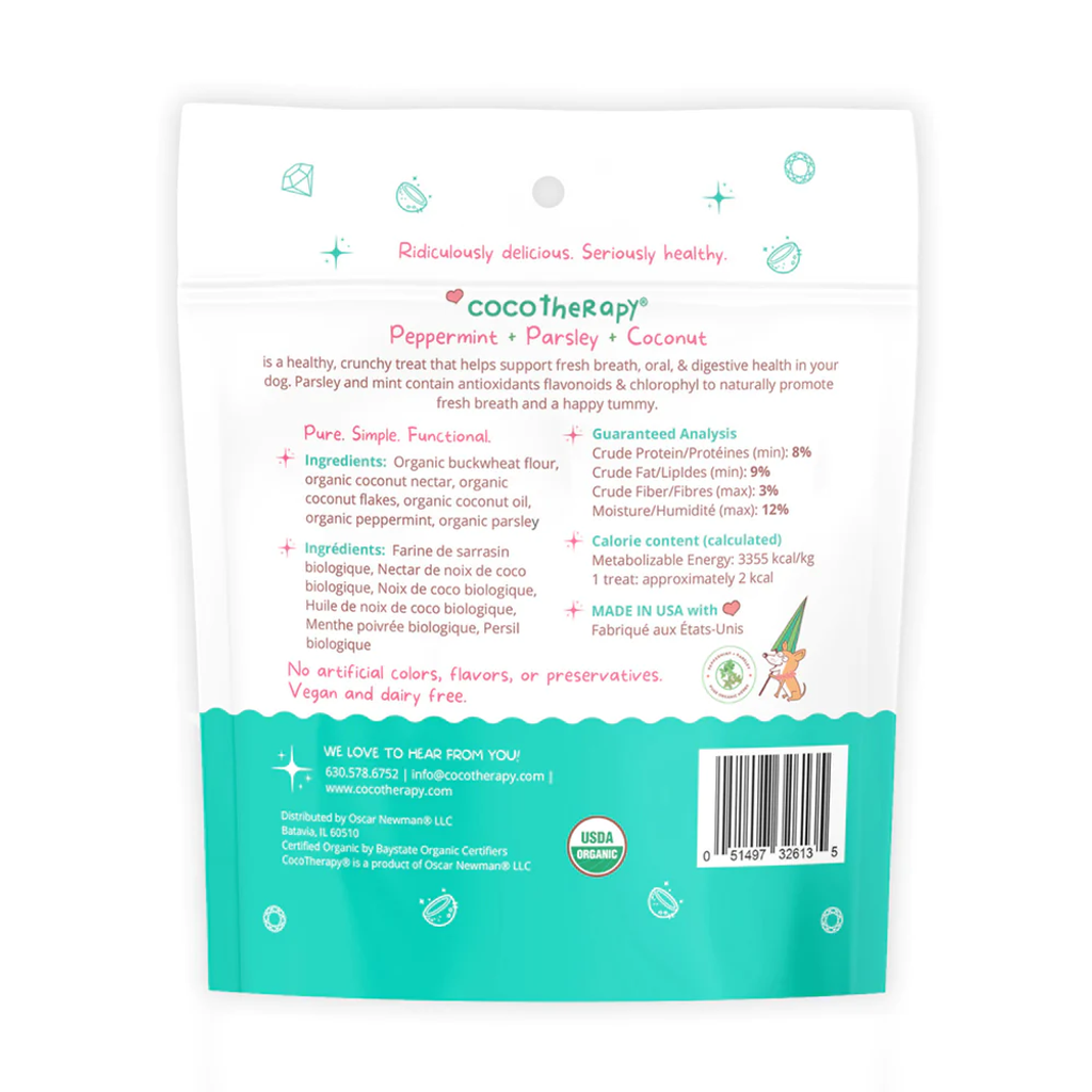 CocoTherapy Coco-Gem Treats Peppermint +Parsely + Coconut - 06