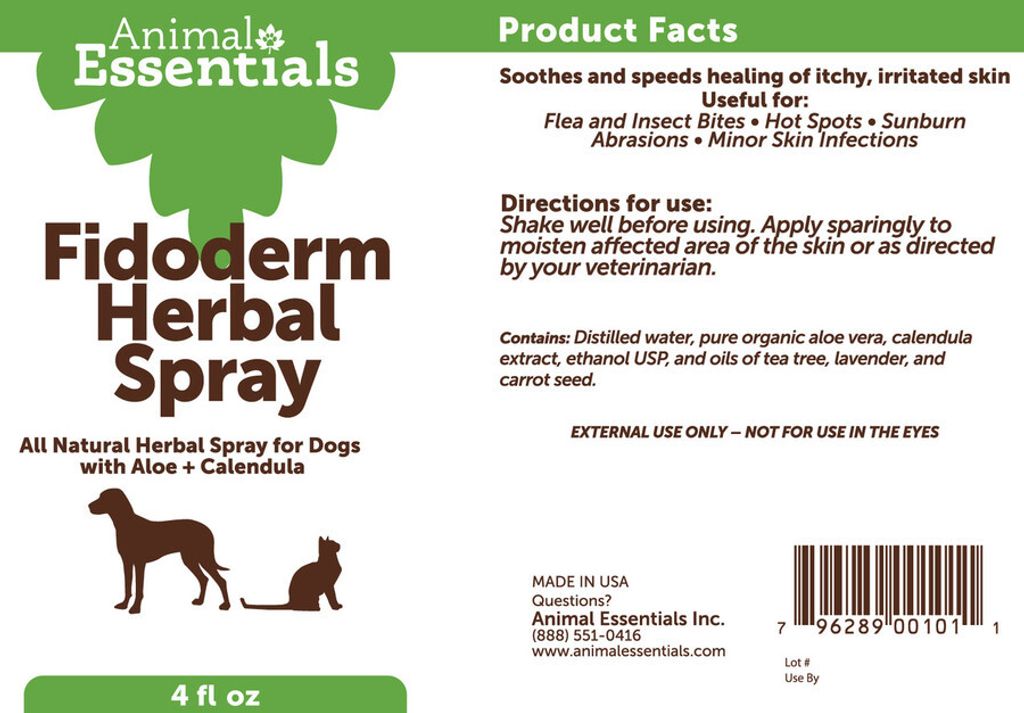 Animal Essentials - Fidoderm Herbal Spray 02