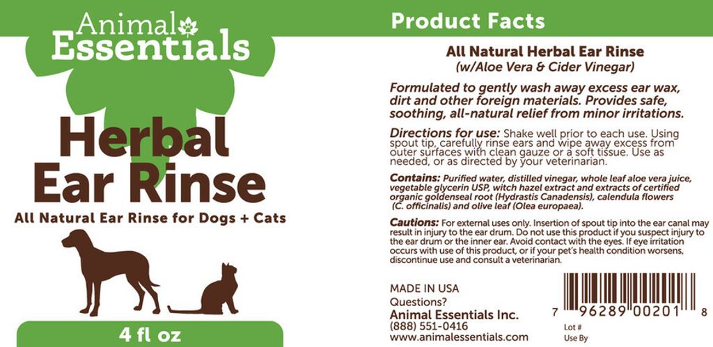 Animal Essentials - Herbal Ear Rinse 03