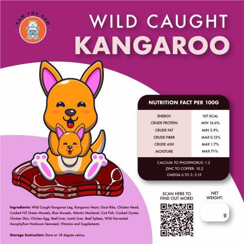 Raw for Paw - Wild Caught Kangaroo