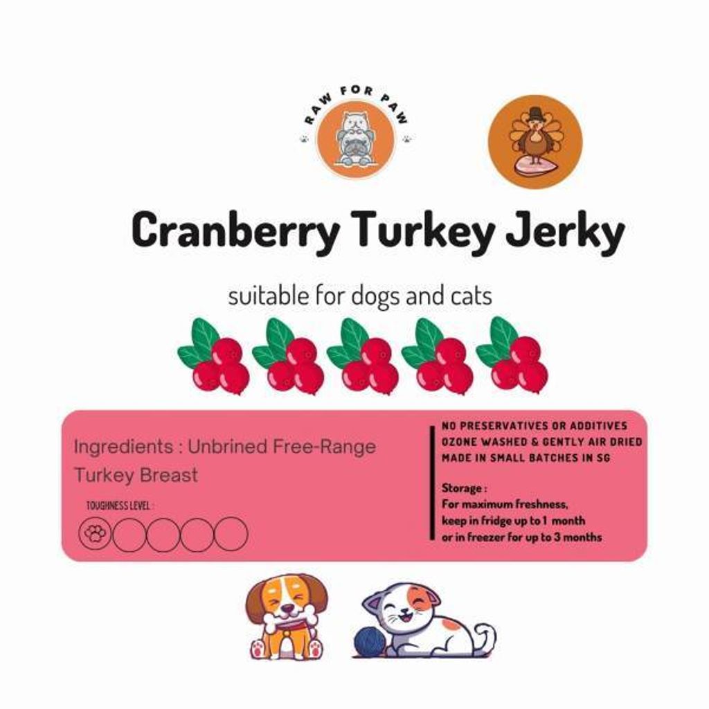 Cranberry Turkey Jerky 50g 02