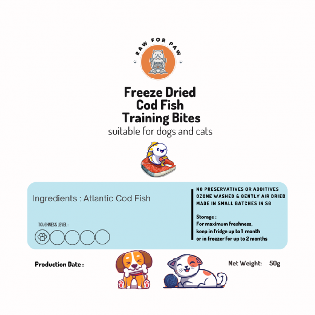 Freeze Dried Cod Fish Bites 02