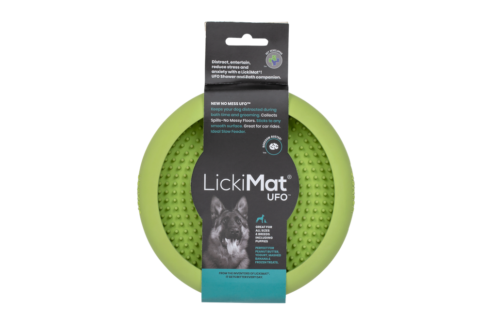 LickiMat UFO Green with label 01