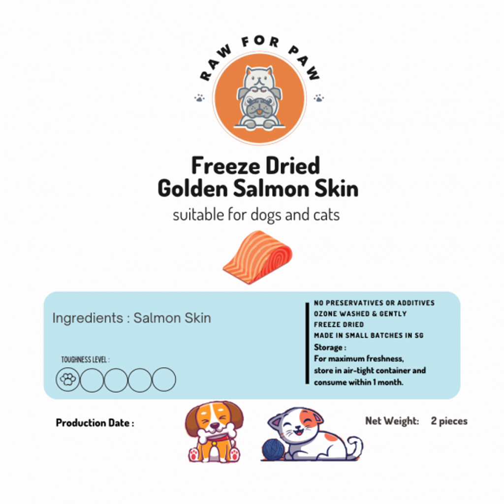 Freeze Dried Golden Salmon Skin 02