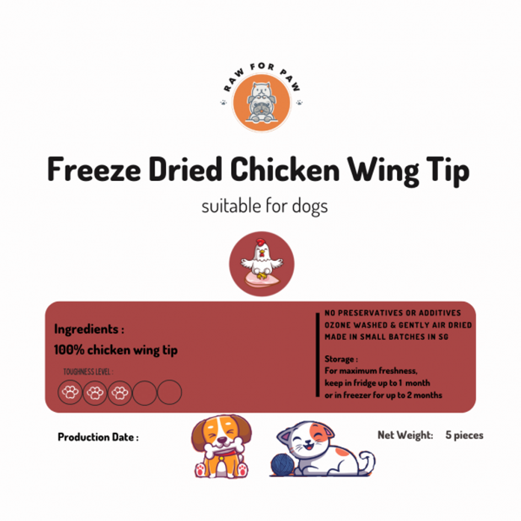 Freeze Dried Chicken Wing Tip 02