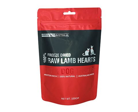 Diced Lamb Hearts 100G - Front