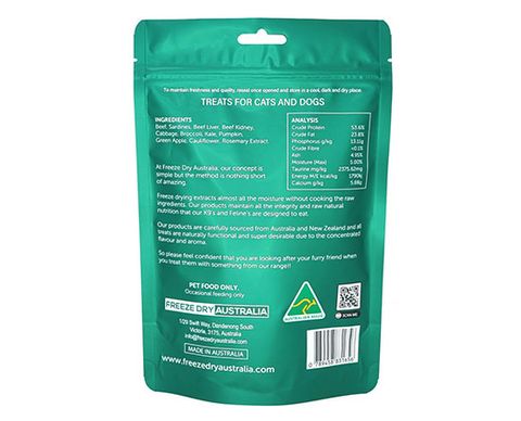 Beef & Sardine Balls 100G - Back