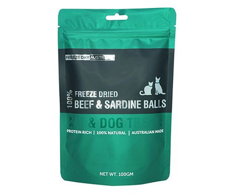 Beef & Sardine Balls 100G - Front