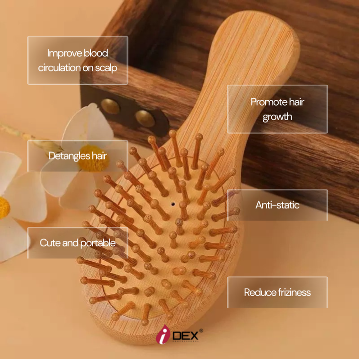 Mini Wooden Scalp Comb