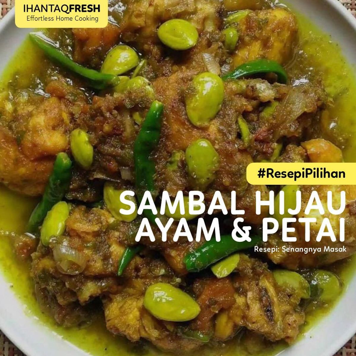 Resepi Pilihan, Sambal Hijau Ayam Petai