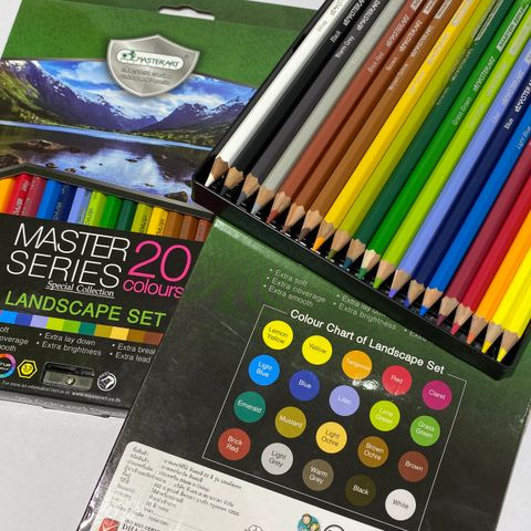 Box Set Masterart 124 Coloured Pencils Colors Coloring Drawing Art