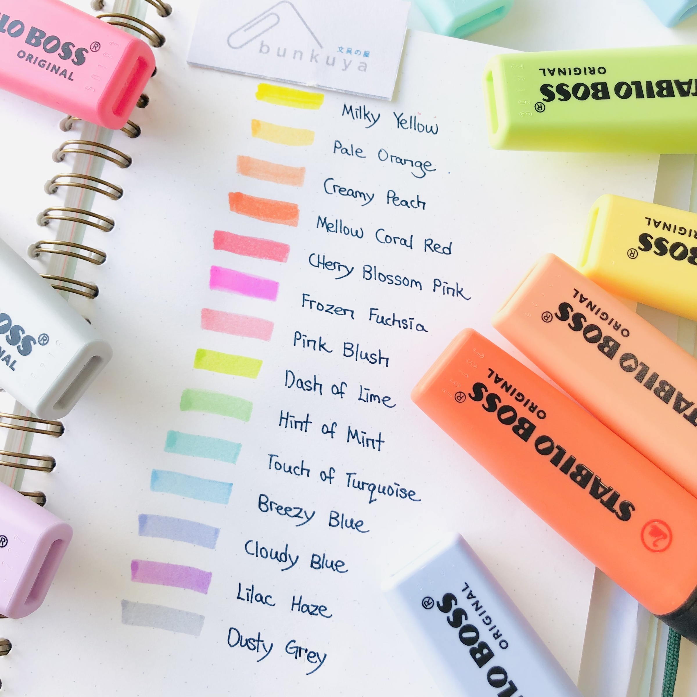 thumbnail image 2 of STABILO BOSS Original Pastel Highlighter Pens Highlighter Markers - Full Range Set Of 6 In 2 of 13