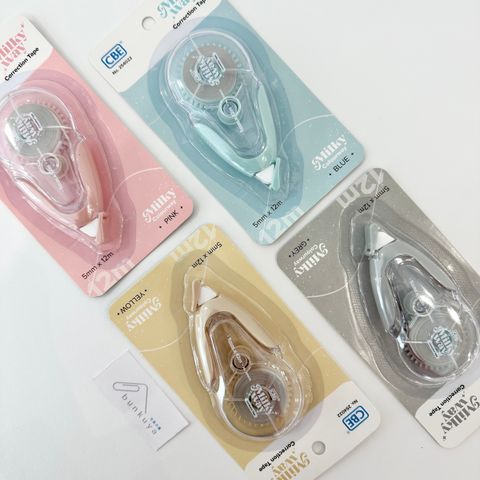 MILAN Blister Pack Correction Tape 5 x6 M + 1 Refill 1918 Series Clear