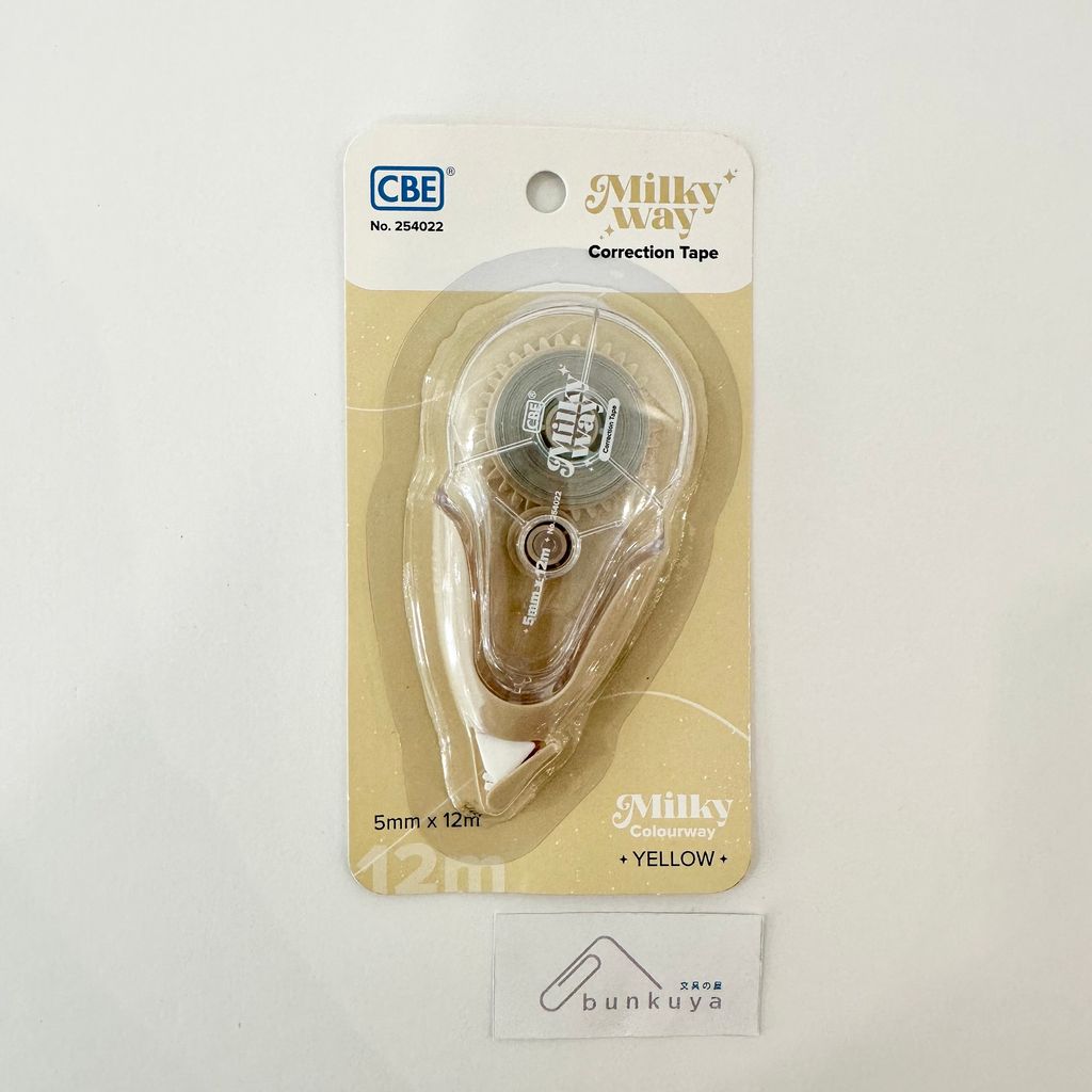 CBE 254022 CORRECTION TAPE MILKYWAY 5MM*12M – Bunkuya CBE 254022 CORRECTION TAPE MILKYWAY 5MM*12M – Bunkuya