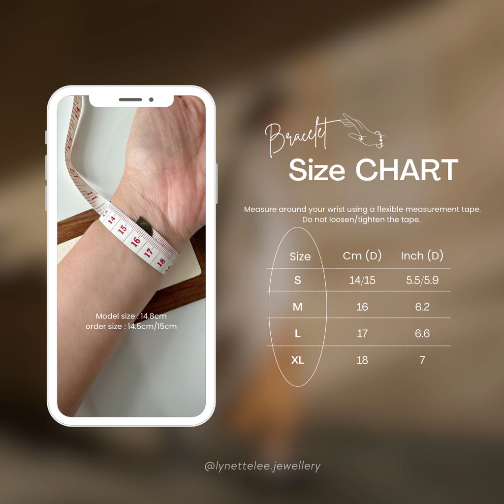 Brown Modern Size Chart Instagram Post