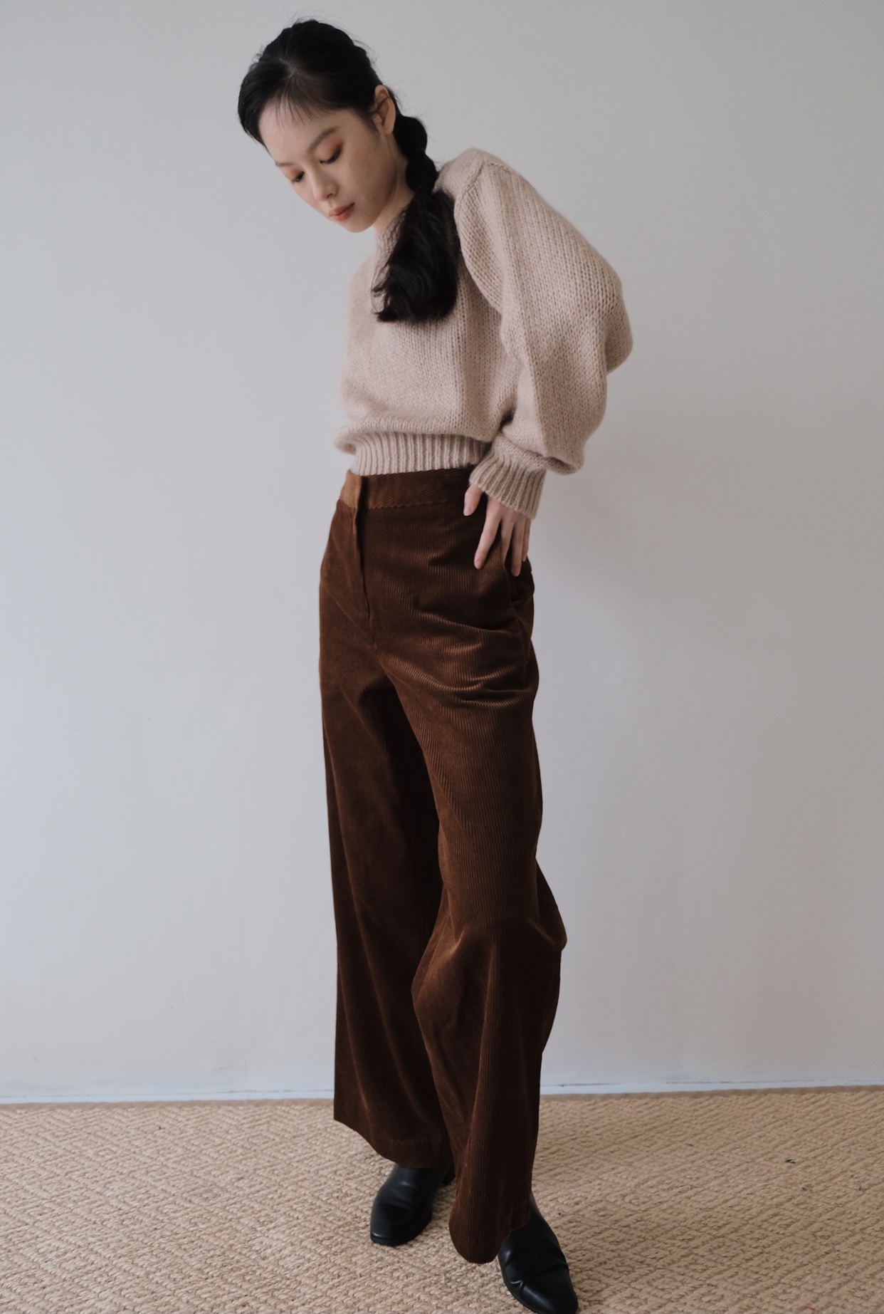 上質風合い LEINWANDE 輝い alpaca 独創的 pants レディース