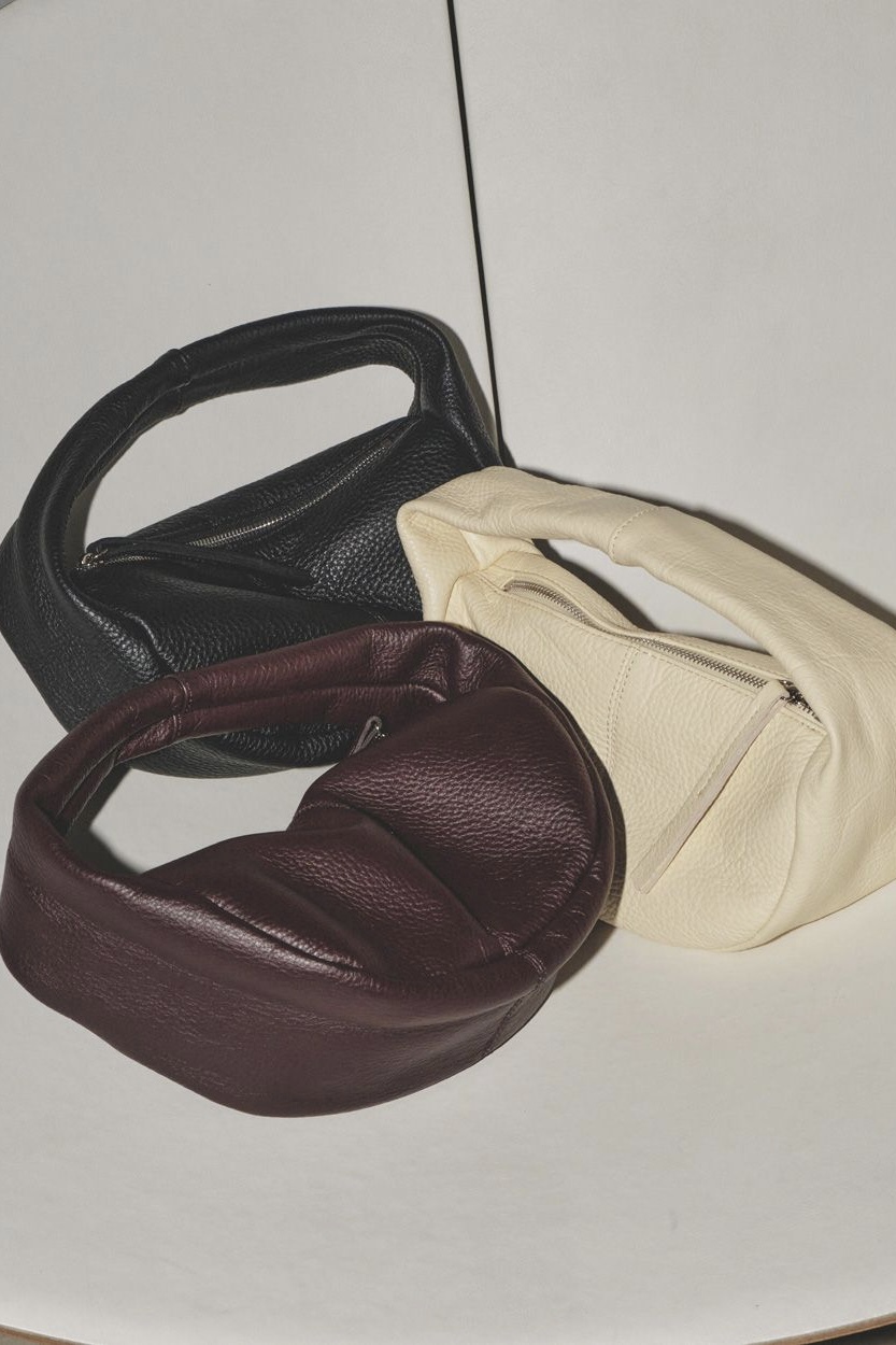 TODAYFUL / Leather Wrap Bag (black/beige/wine)