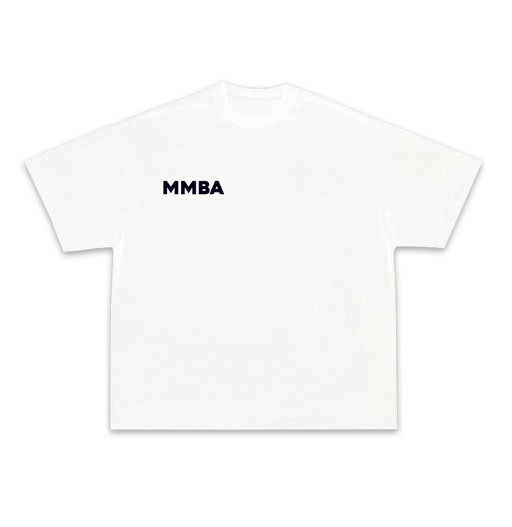 MMBA WHITE TEE FRONT