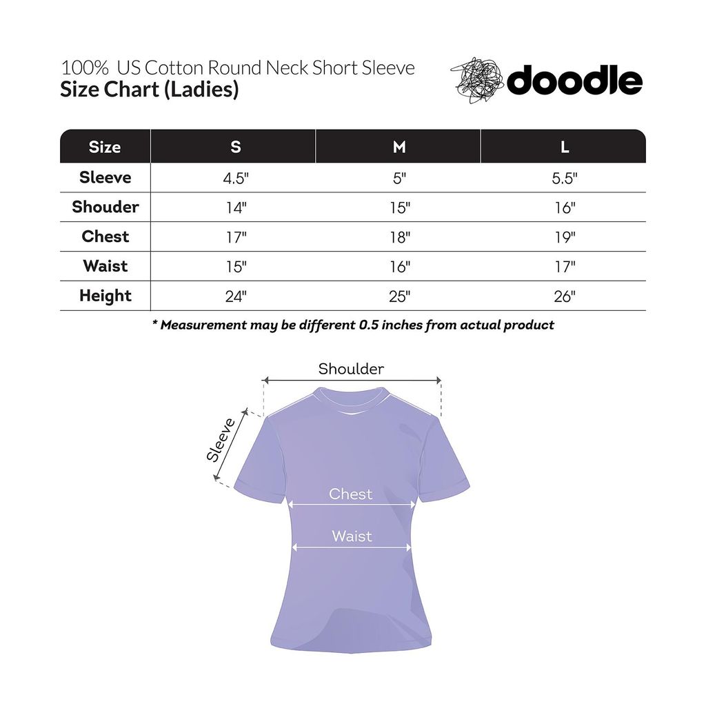 Doodle_US Cotton Round Neck Size Guide