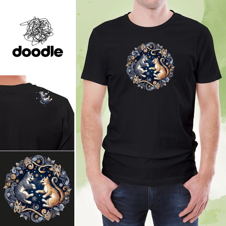Tshirt_TwinFelines1