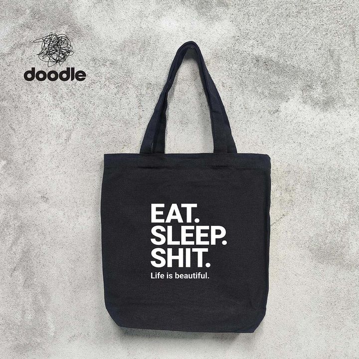 Typo_EatSleepShit-BagPortrait_Black