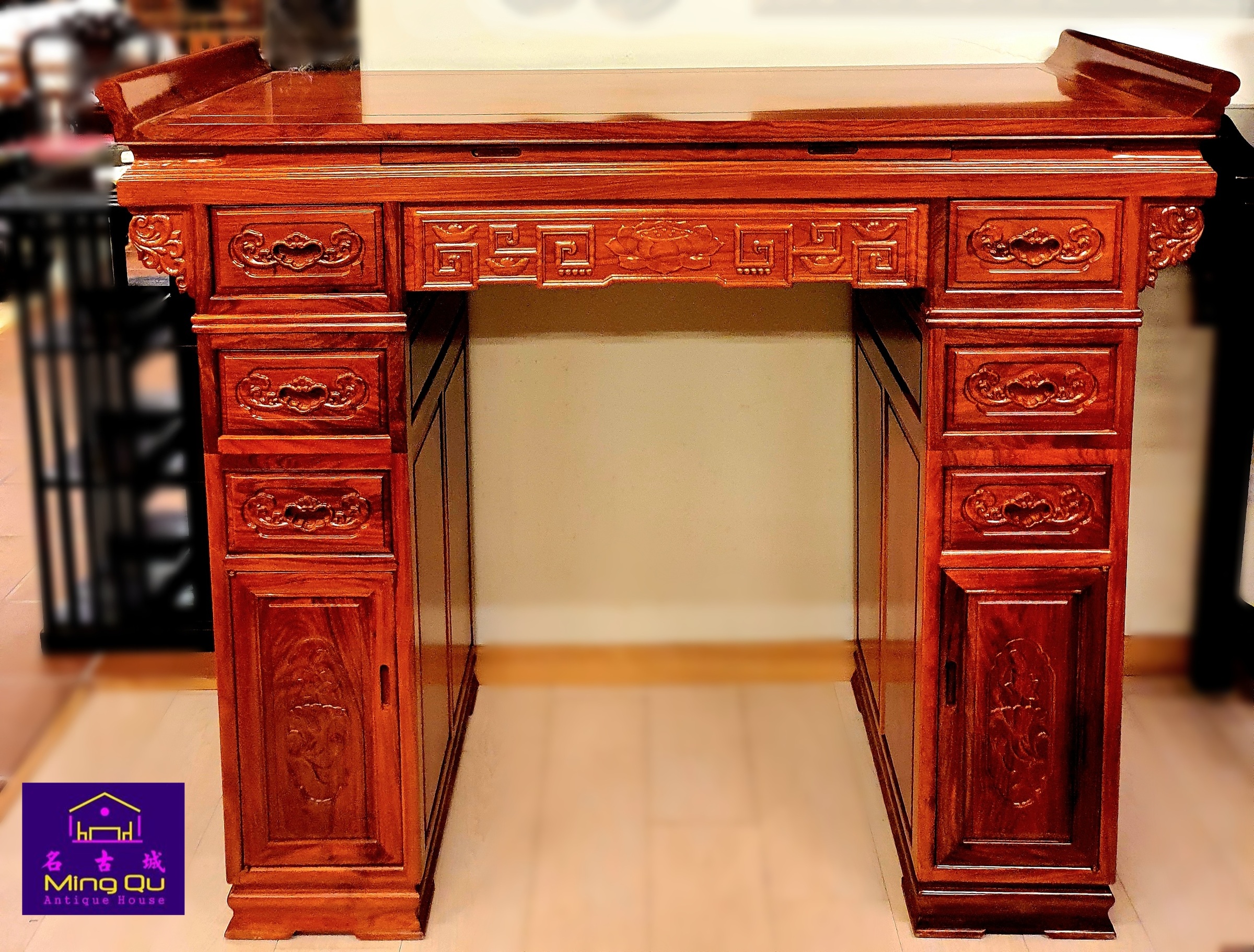 CW Zitan wood JMG 154cm Altar Table 刺猬紫檀木JMG154公分神枱– Ming