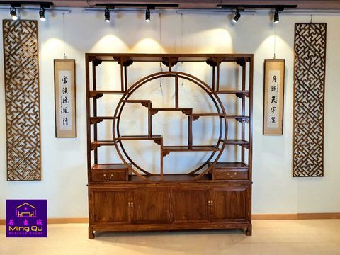 CW Zitan wood Plain design 188 Shelf 刺猬紫檀木188 素面博古