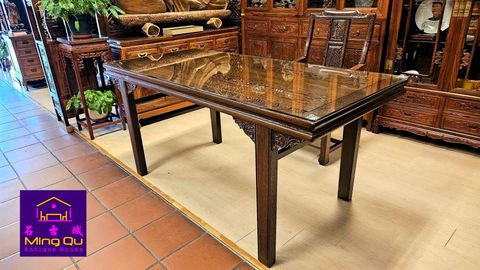 jichi wood 1.78m drawing table set 2pcs