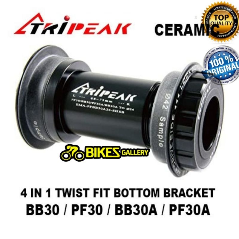 パーツ TRIPEAK TWIST FIT BB86 DUB Ceramic G5 Bottom Bracket TRiPEAK