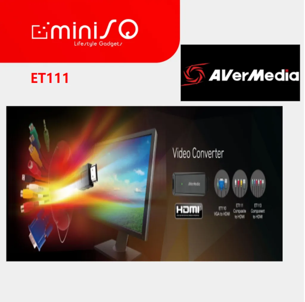 Avermedia ET111 COMPOSITE TO HDMI CONVERTER – MINISQ
