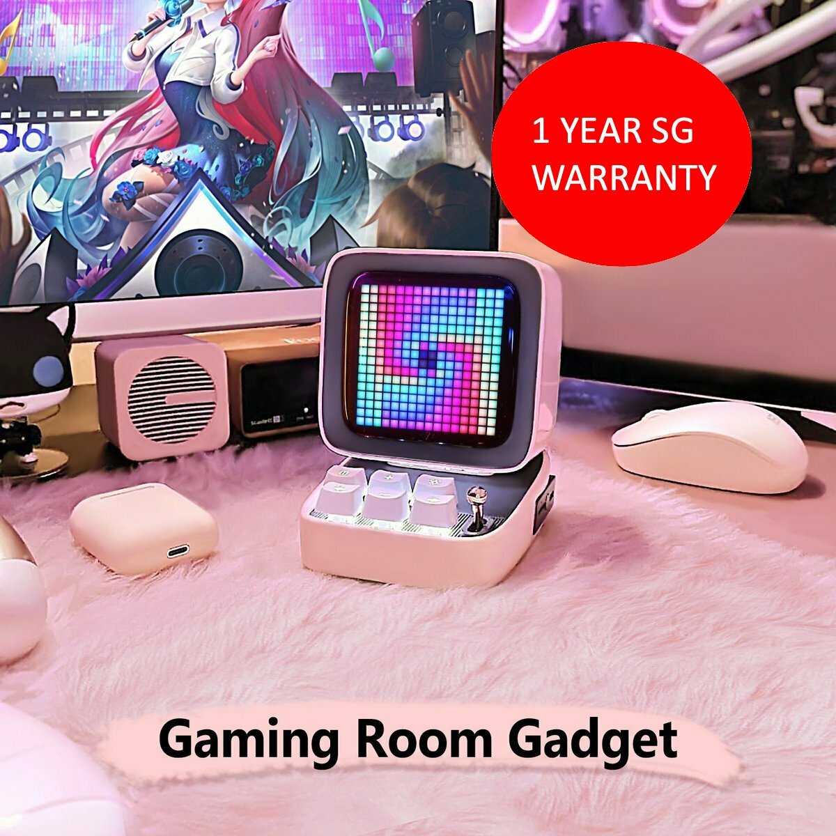 Divoom Ditoo Plus Pixels BT 10W DSP-tuned 360°speaker w