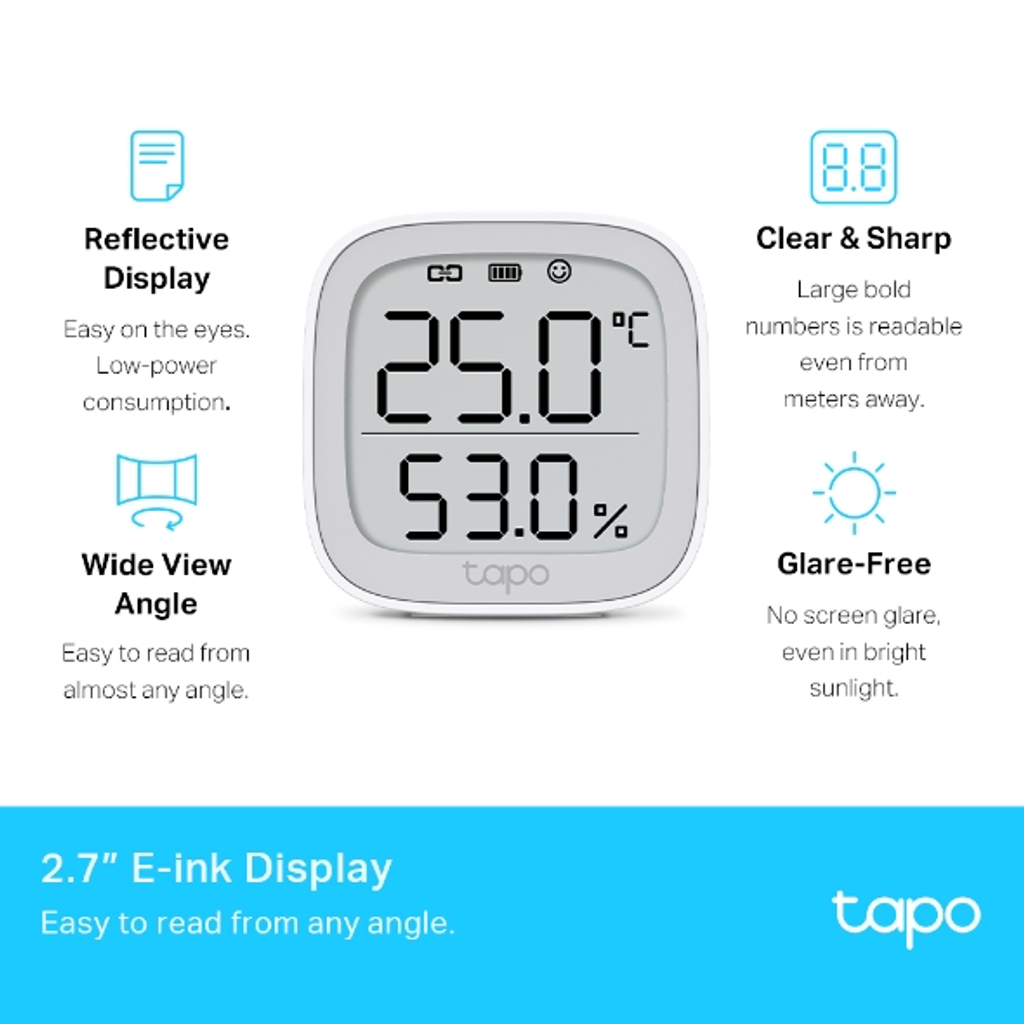 Tapo T315, Smart Temperature & Humidity Monitor