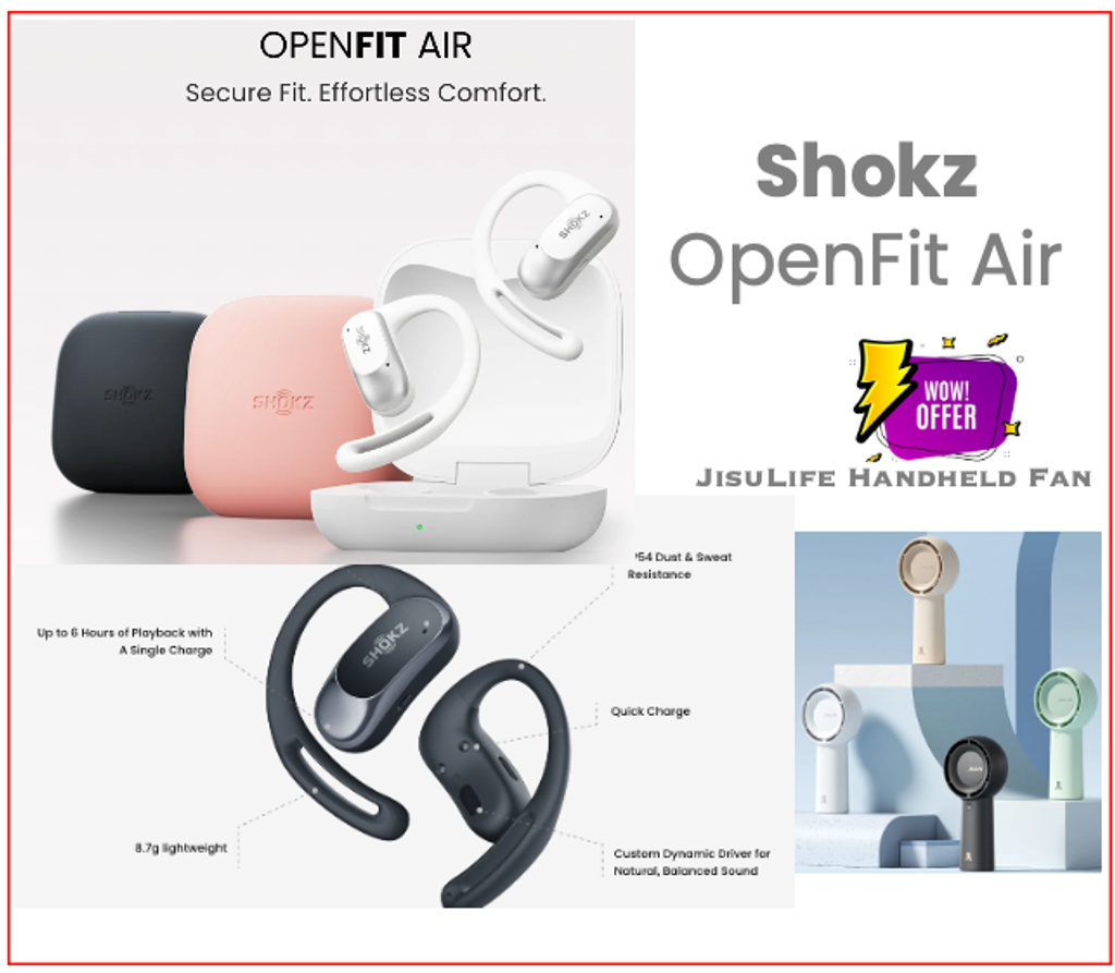 Shokz Openfit Air OpenEar True Wireless Earbuds, multipoint pairing 2