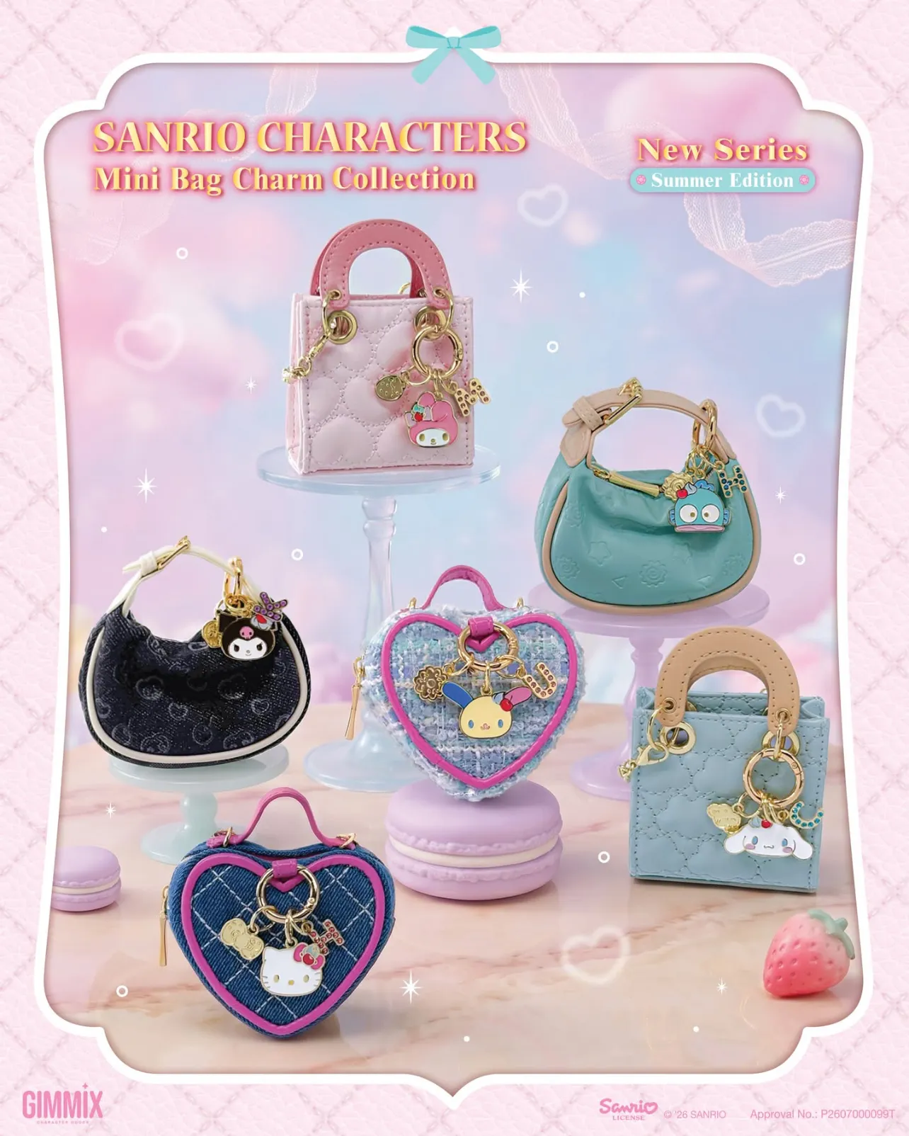 Sanrio Characters Mini Bag Series Midsummer Edition Hong Kong Exclusive Charm