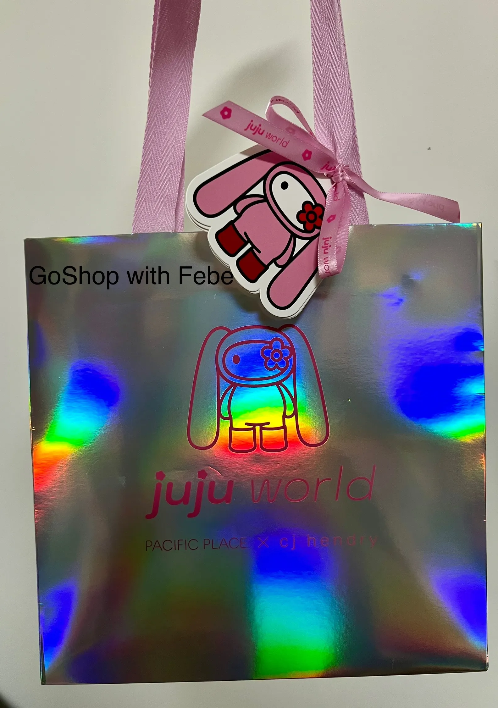 Hong Kong Exclusive CJ Hendry JuJu World official paper shopping bag front view
