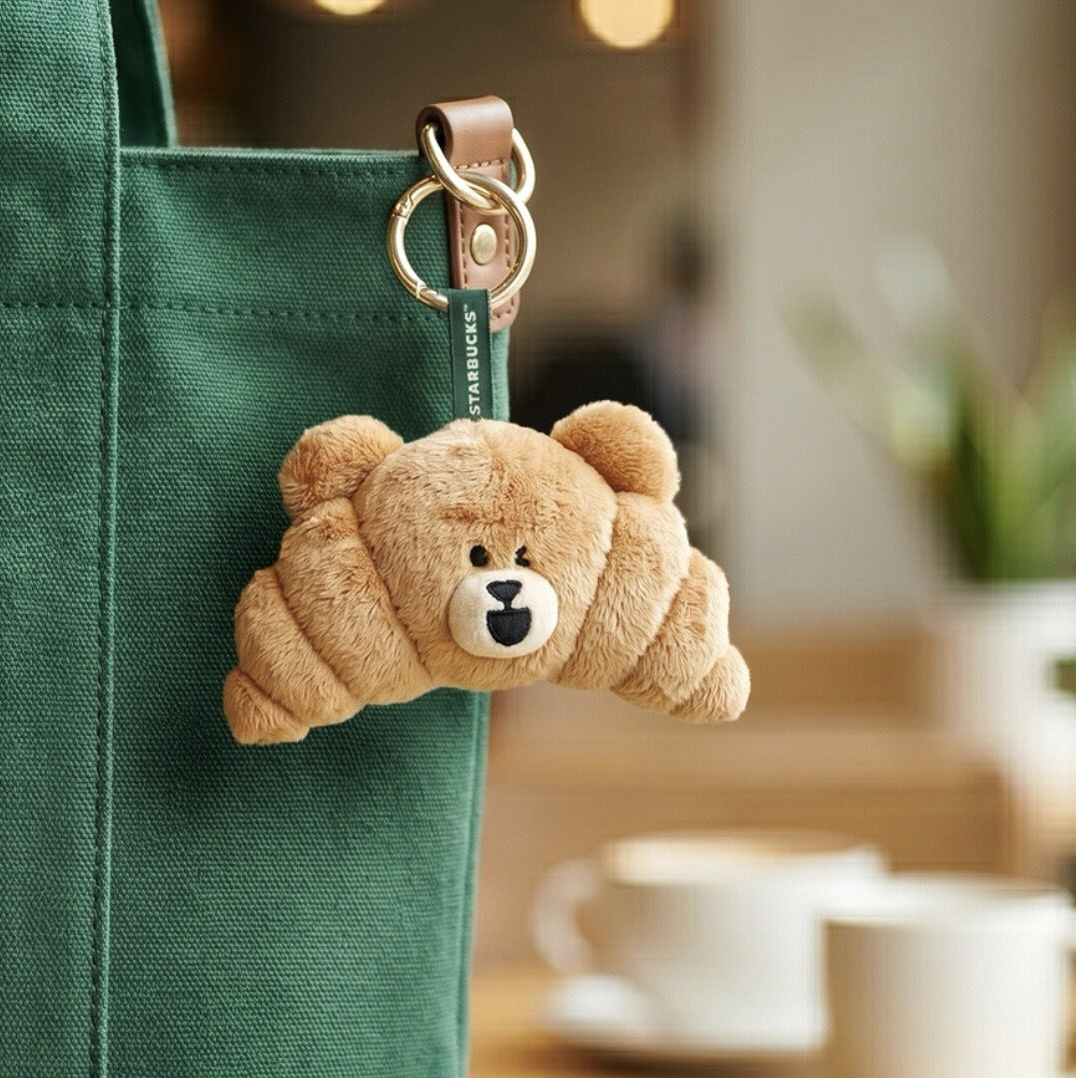 singapore-exclusive-starbucks-croissant-bear-head-plush-keychain