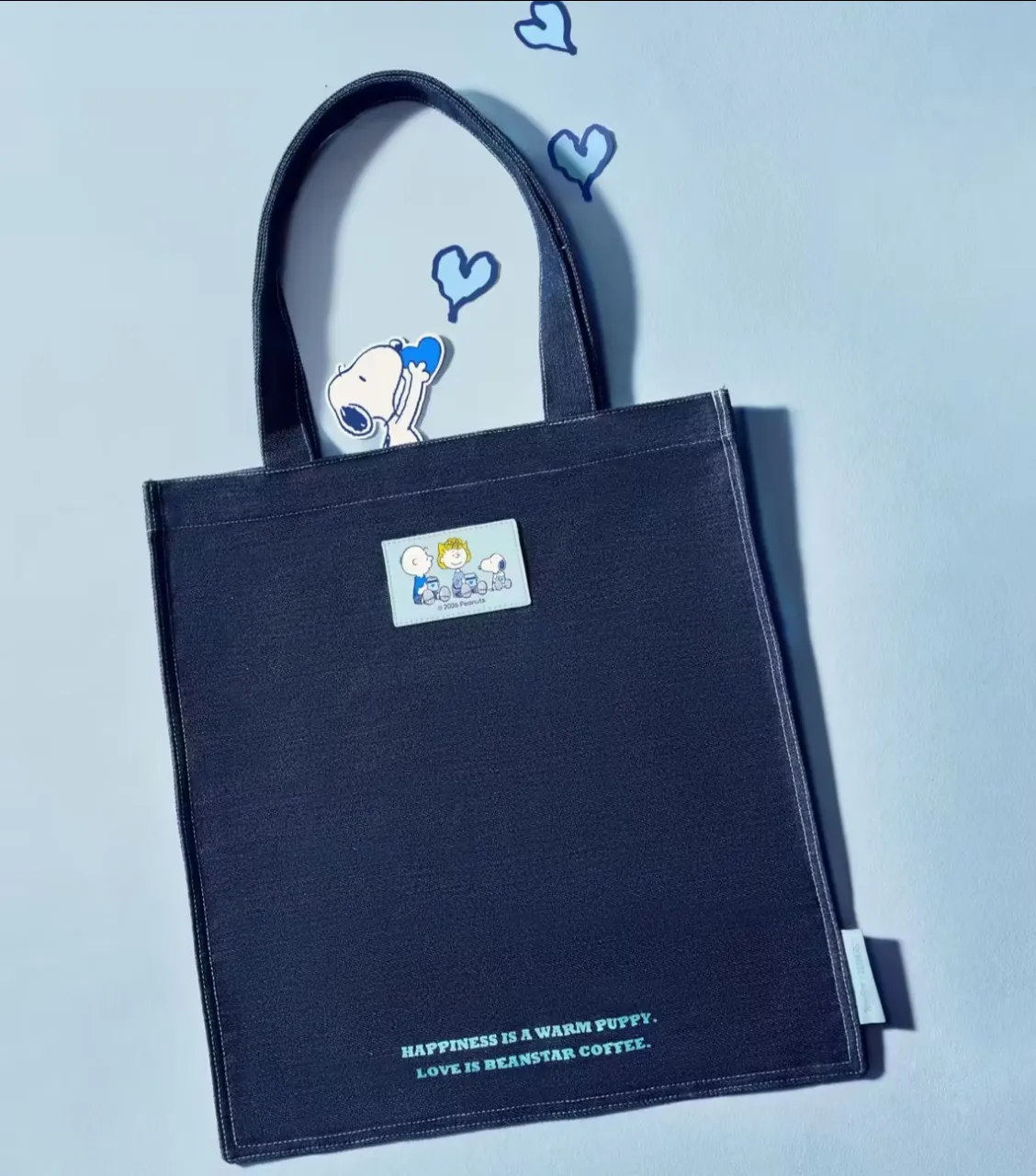 china-exclusive-beanstar-x-snoopy-denim-tote-bag