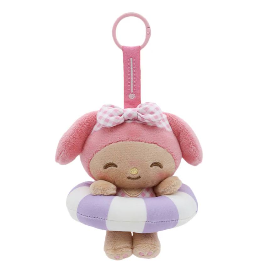 tanned-summer-mascot-series-plush-keychain-authentic-my-melody-