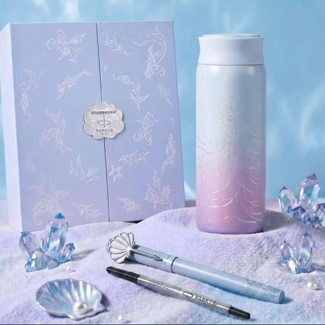 china-exclusive-starbucks-ocean-mermaid-stainless-steel-tumbler-pen-gift-set